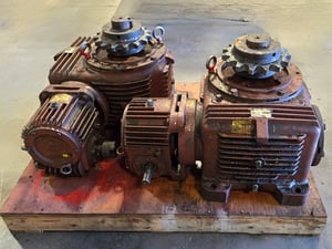 Worn gearbox before CDWdrives repair