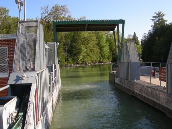 River lock is back in operation